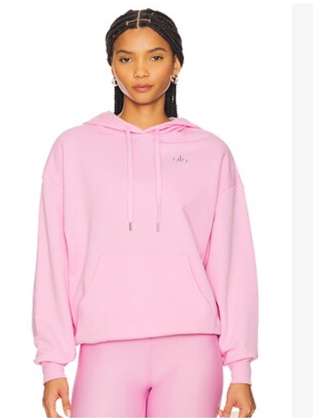 Alo Yoga Accolade Hoodie in pink sz S
